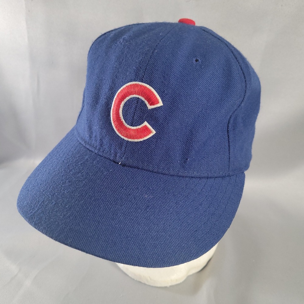 Chicago Cubs Baseball Cap Mens 7 1/4 Blue New Era Diamond Collection Fitted Hat